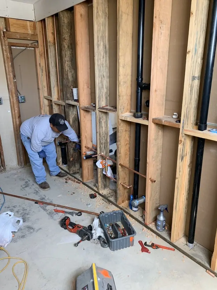 Commercial rough-in plumbing for Water Heater Replacement in Rockville